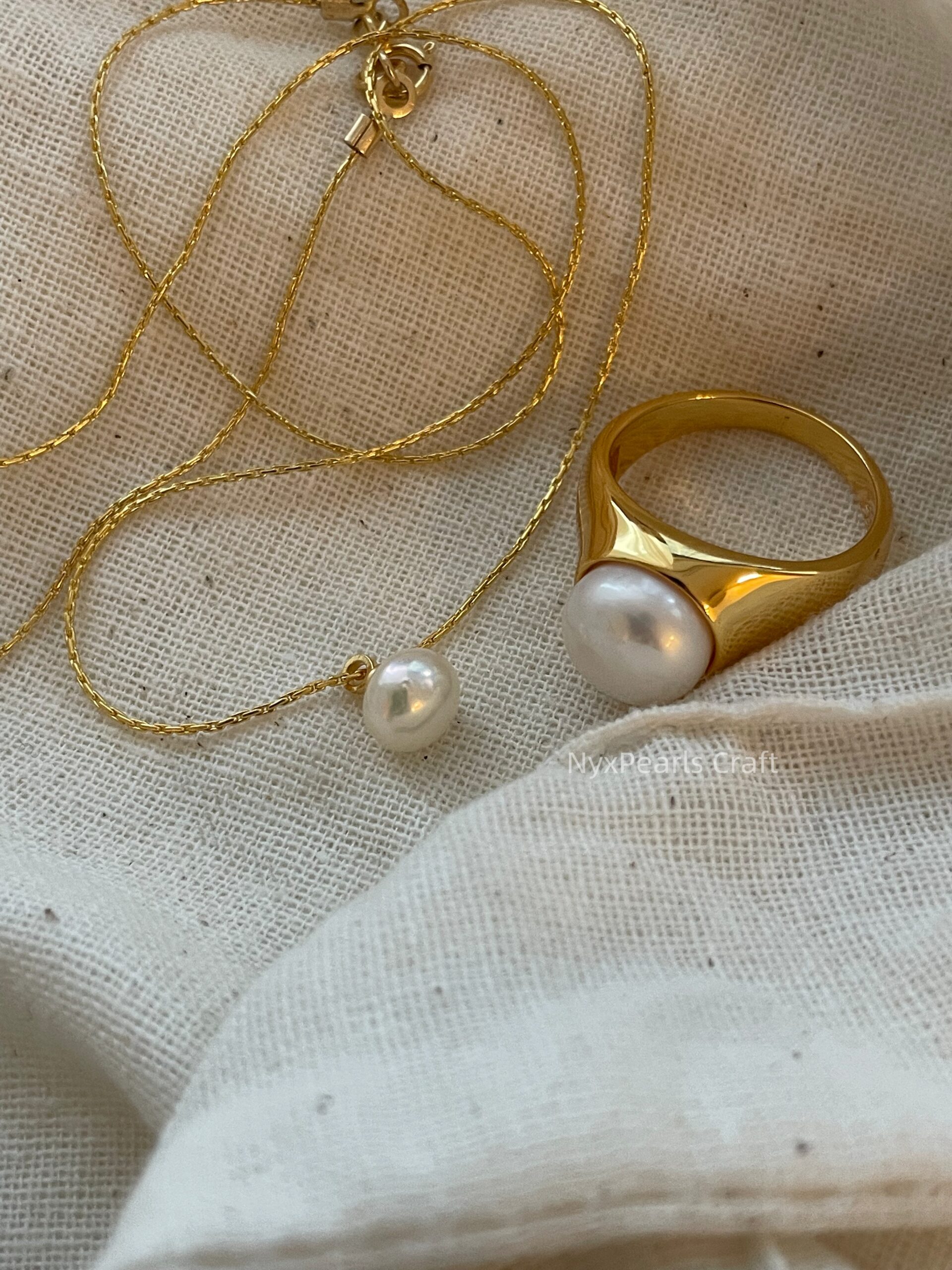 Button Pearl Necklace - 图片 11