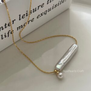 Baroque Pearl Tinker Bell Necklace