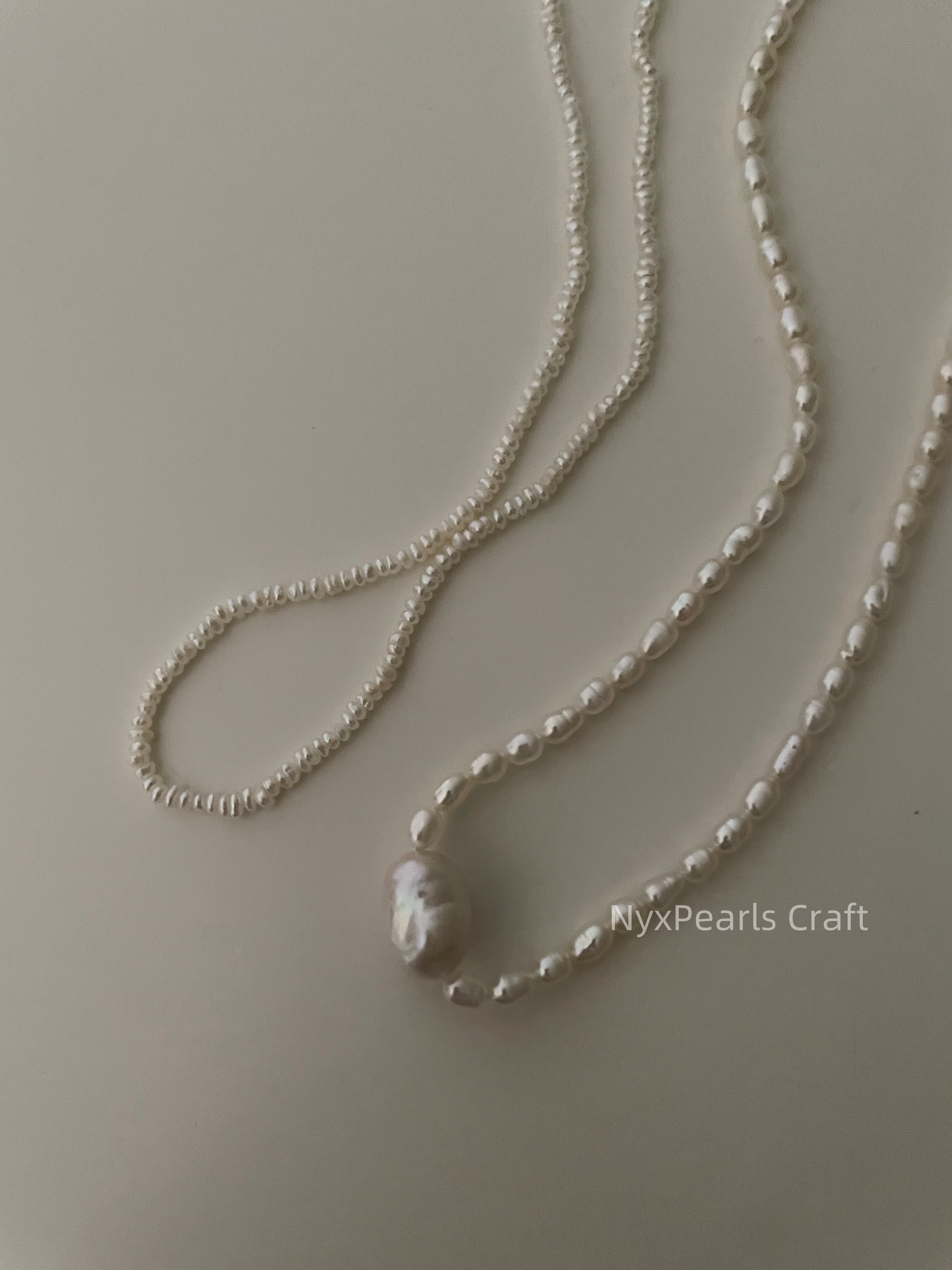 Wrinkled Bami Pure Silver Chain - 图片 4