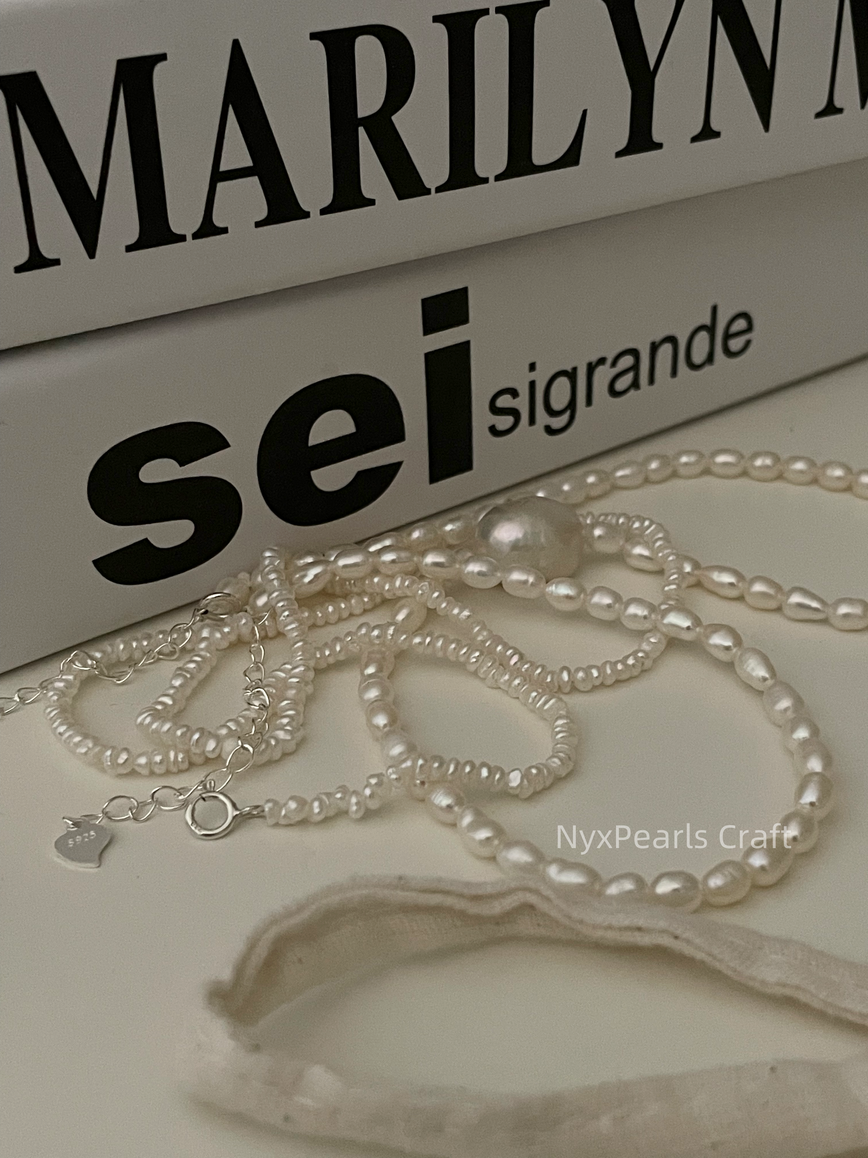 Wrinkled Bami Pure Silver Chain - 图片 3