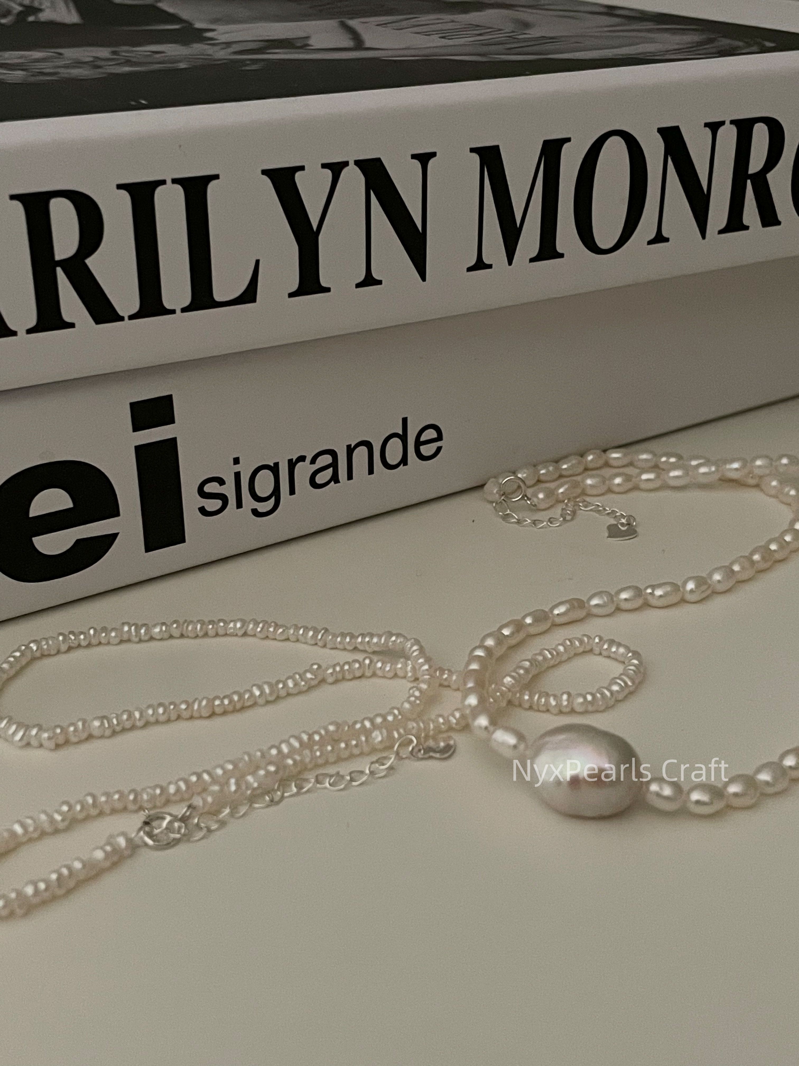 Wrinkled Bami Pure Silver Chain - 图片 2