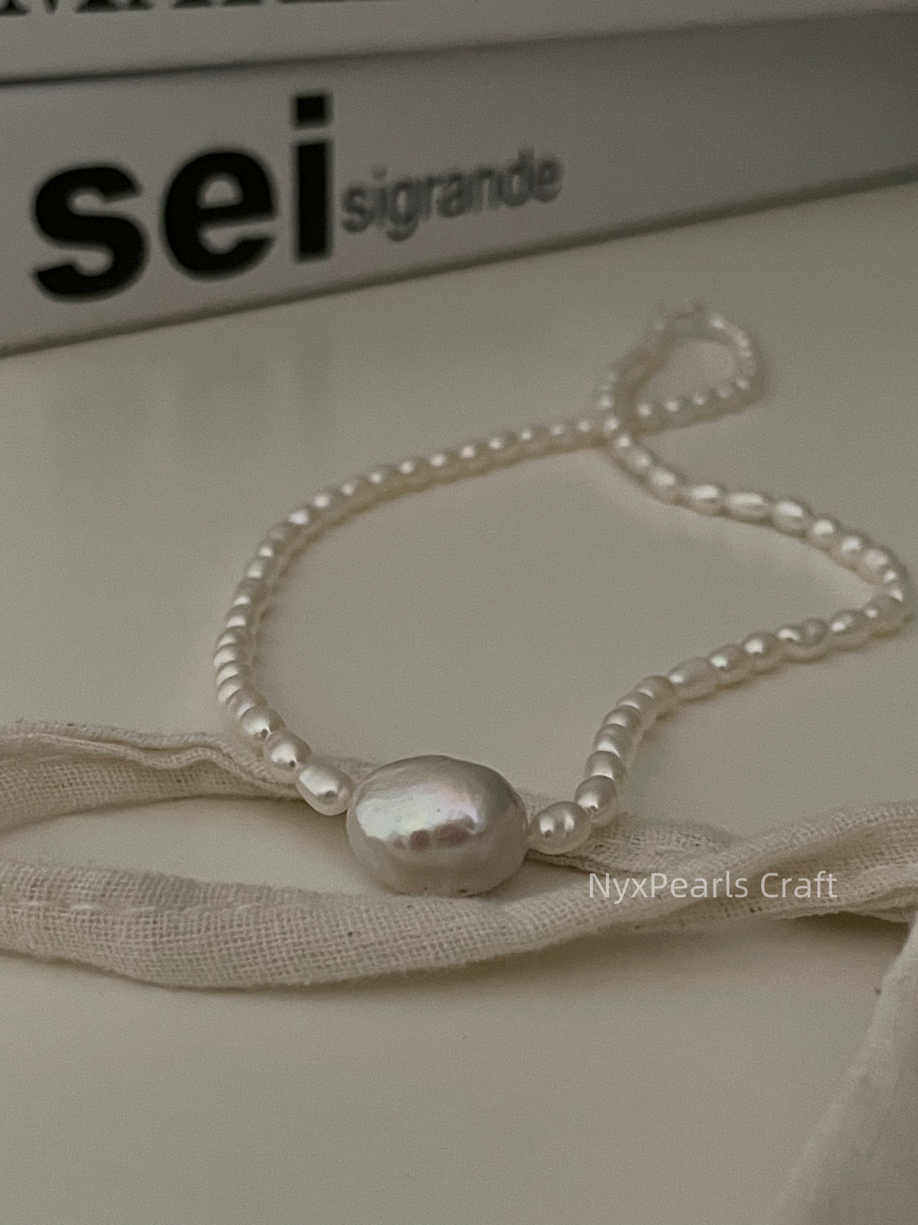 Wrinkled Bami Pure Silver Chain