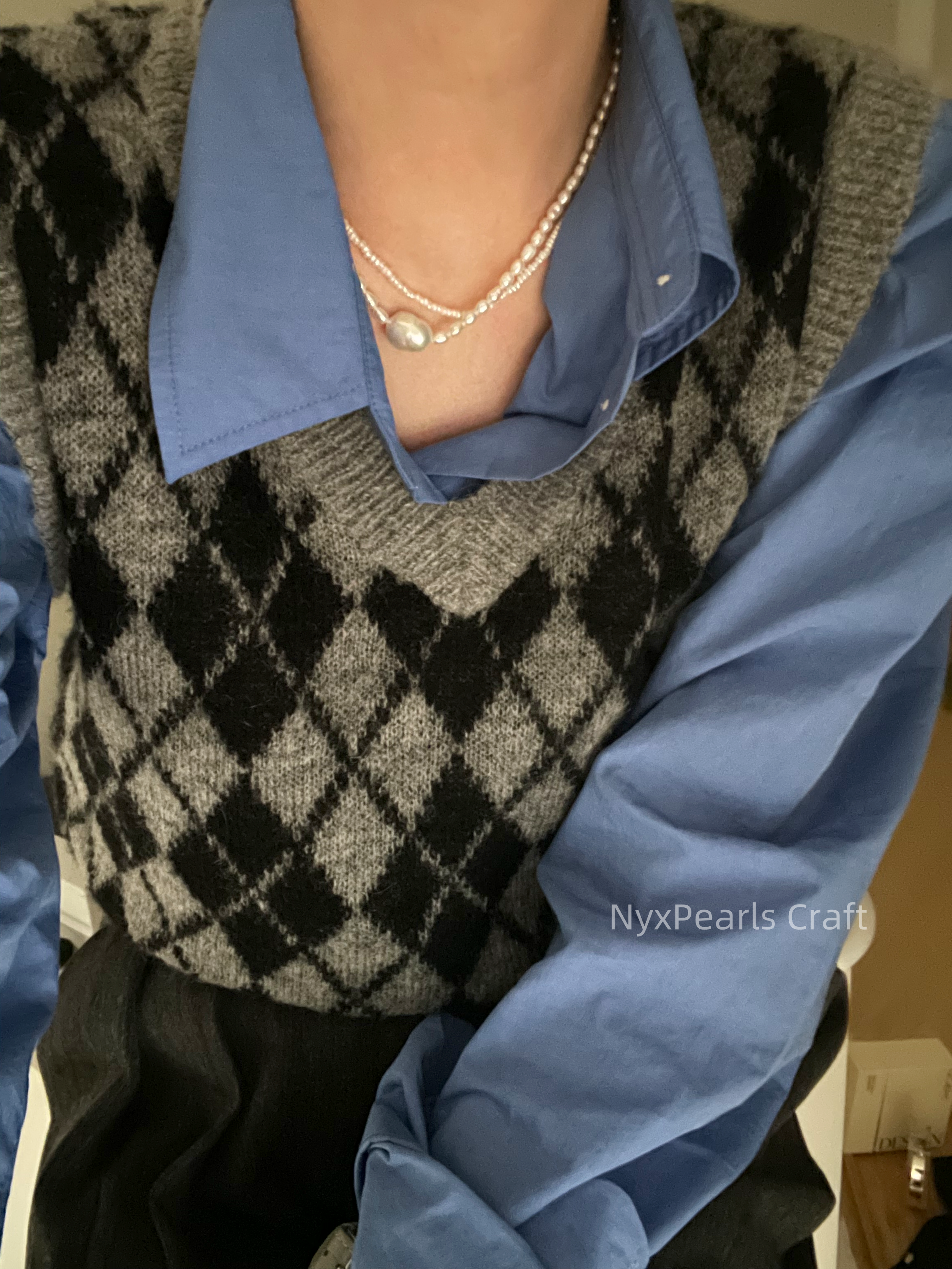 Wrinkled Bami Pure Silver Chain - 图片 6