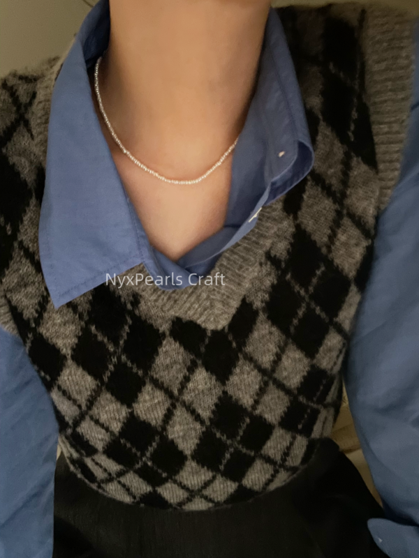 Ultra-Fine Pearl Necklace - 图片 3