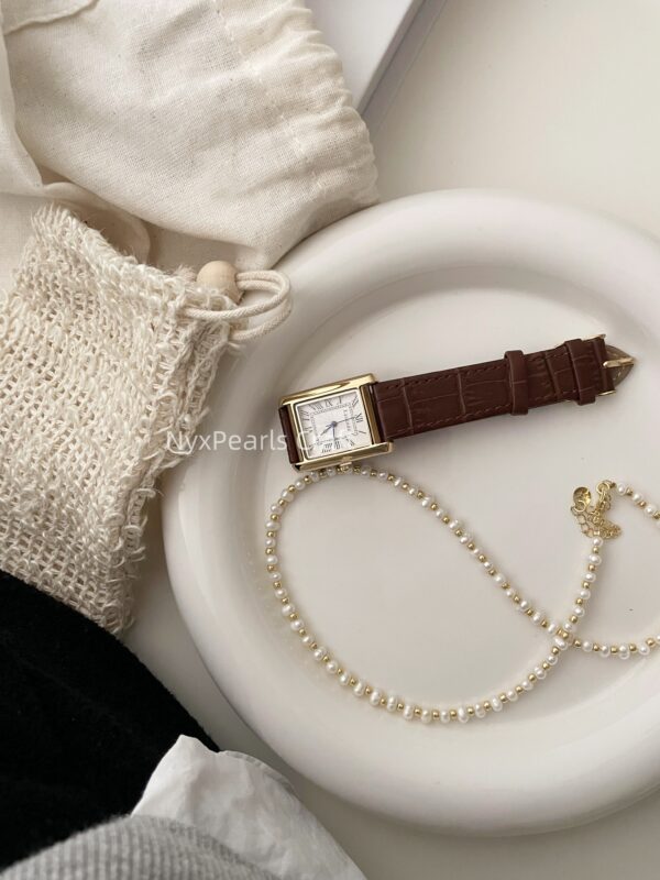 Golden Braided Necklace - 图片 2