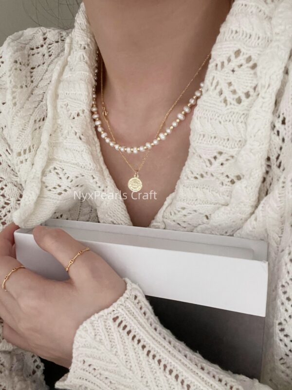 Golden Braided Necklace - 图片 6
