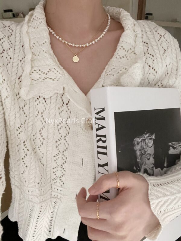 Golden Braided Necklace - 图片 8