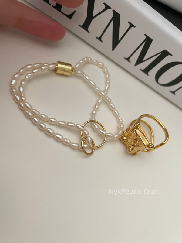 229-232 Double-Layer Delicate Pearl Bracelet - 图片 3