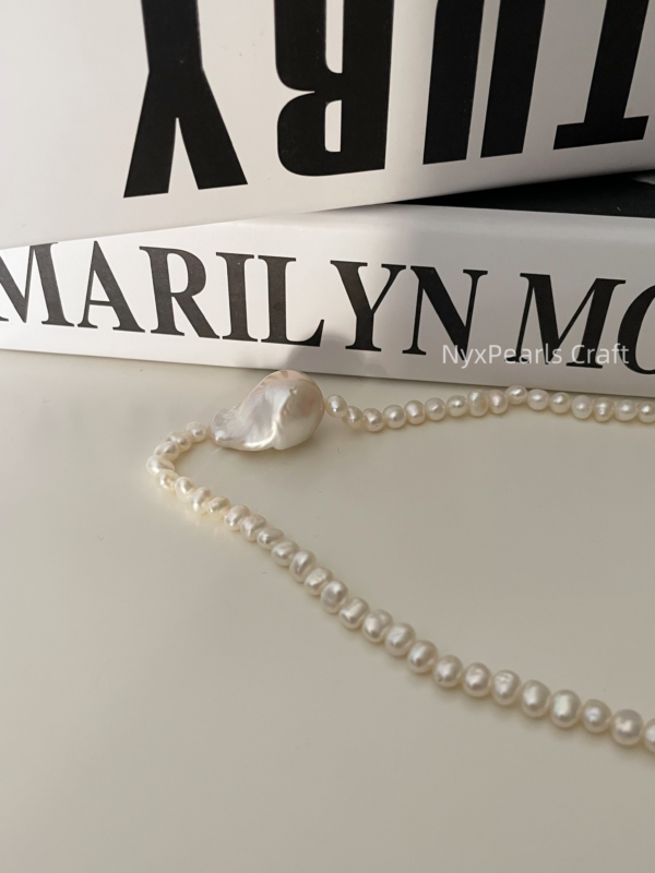 Large Baroque Pearl Necklace - 图片 5