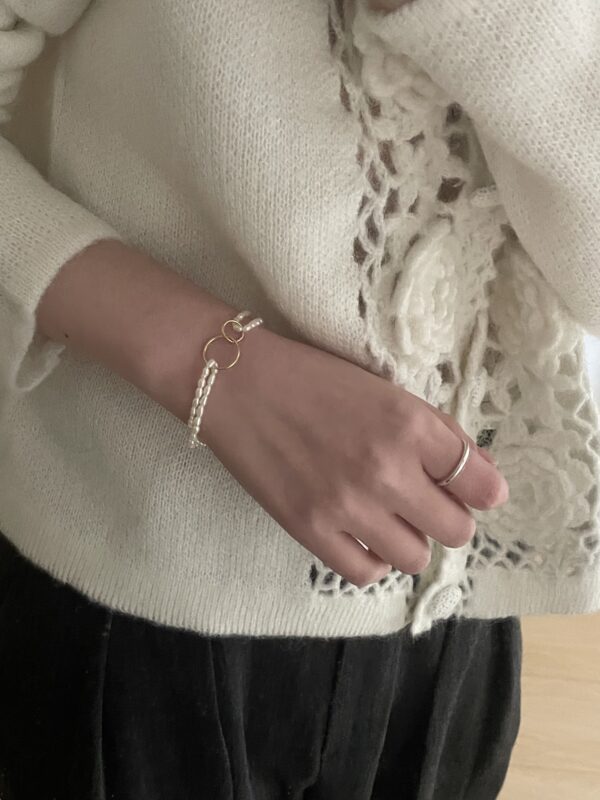 229-232 Double-Layer Delicate Pearl Bracelet - 图片 5