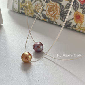 Colorful Baroque Pearl Choker-baroque pearls in Random natural colors