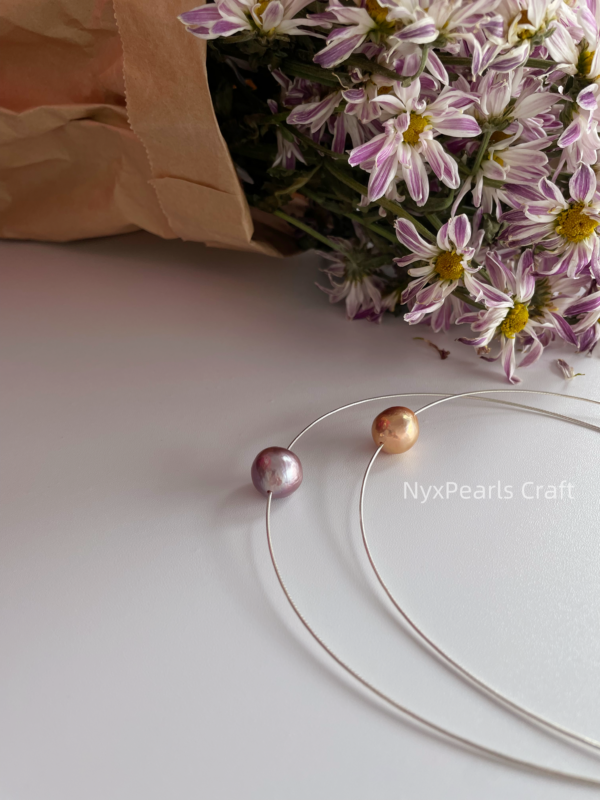 Colorful Baroque Pearl Choker-baroque pearls in Random natural colors - 图片 5