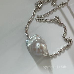 Large Baroque Pearl Necklace