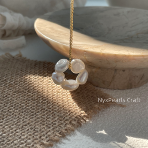 Natural Pearl Flower Necklace