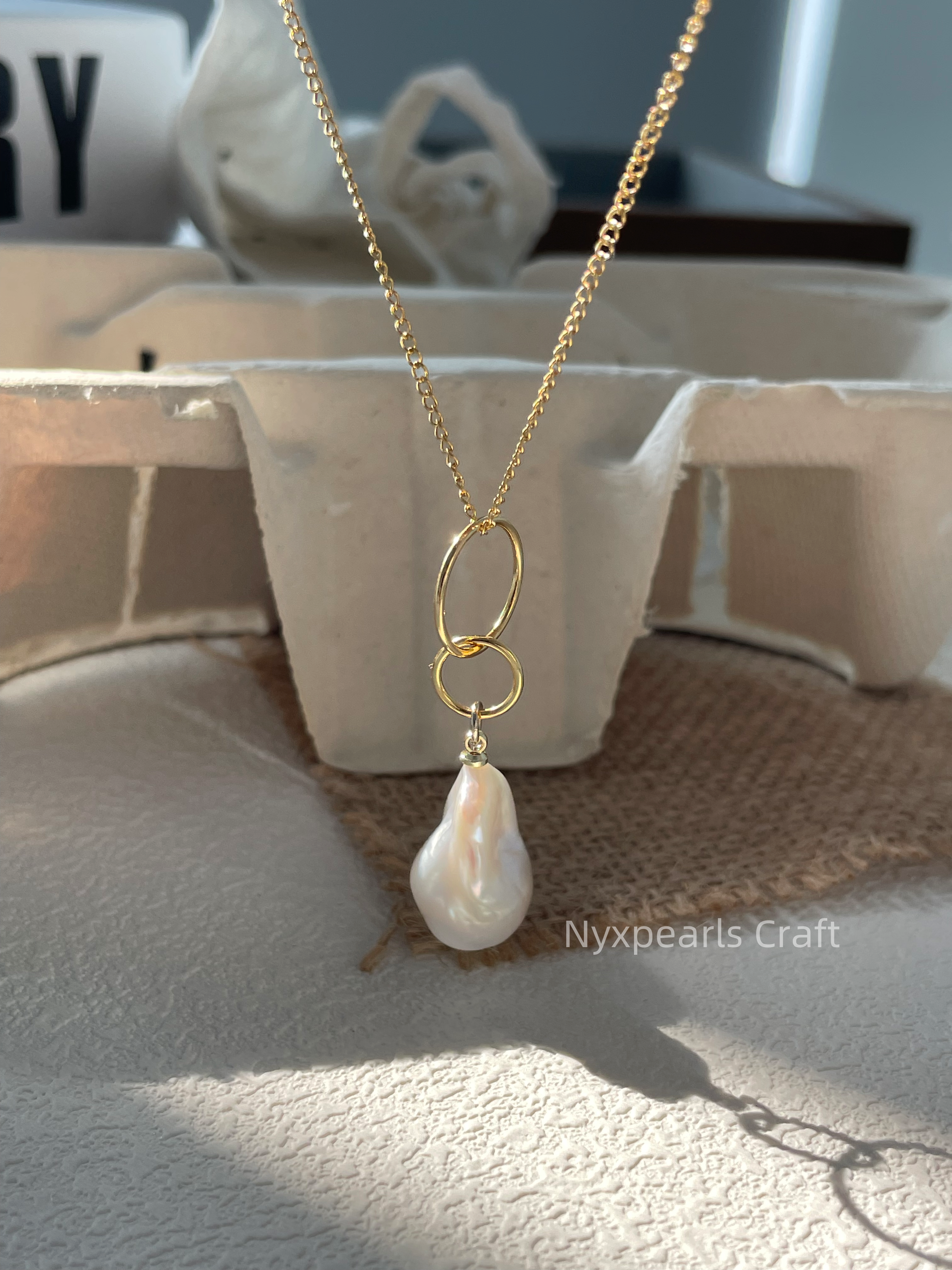 Large Baroque Chain Necklace