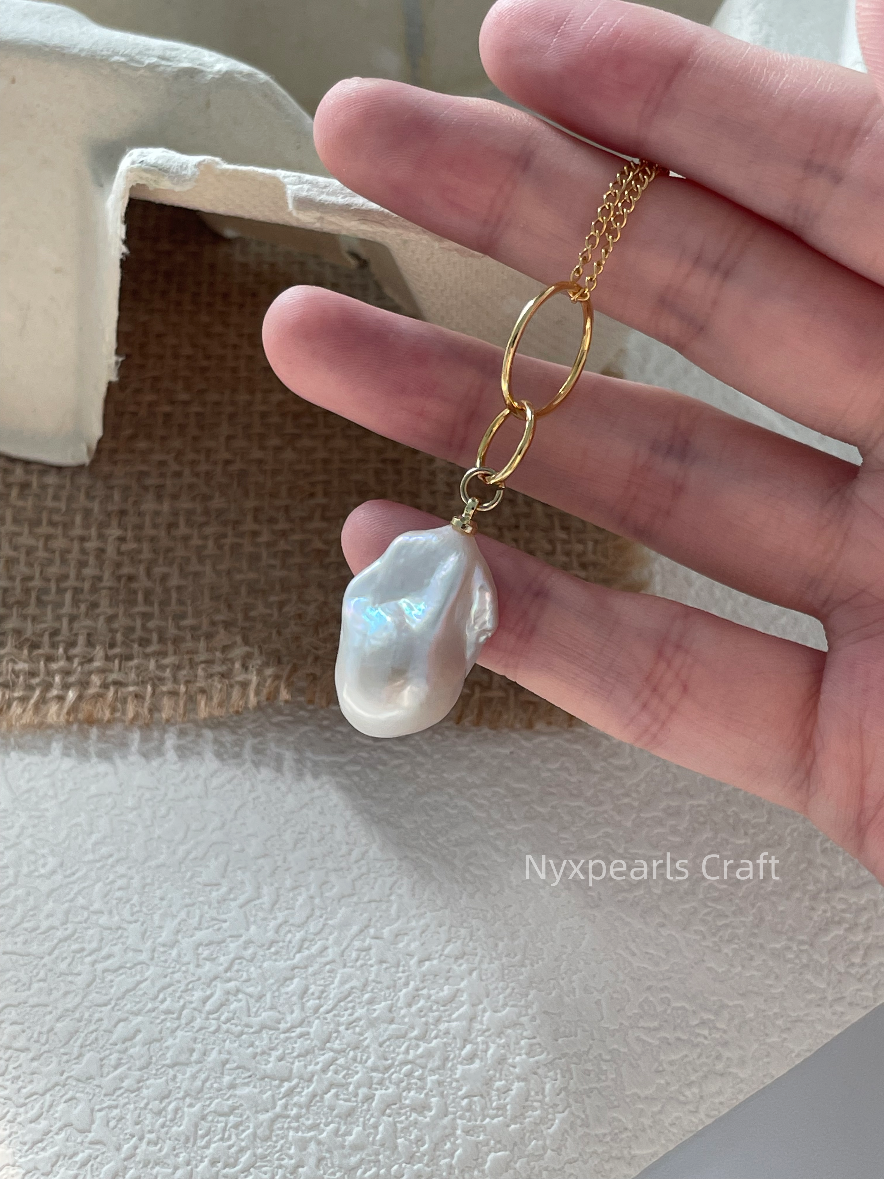 Large Baroque Chain Necklace - 图片 4