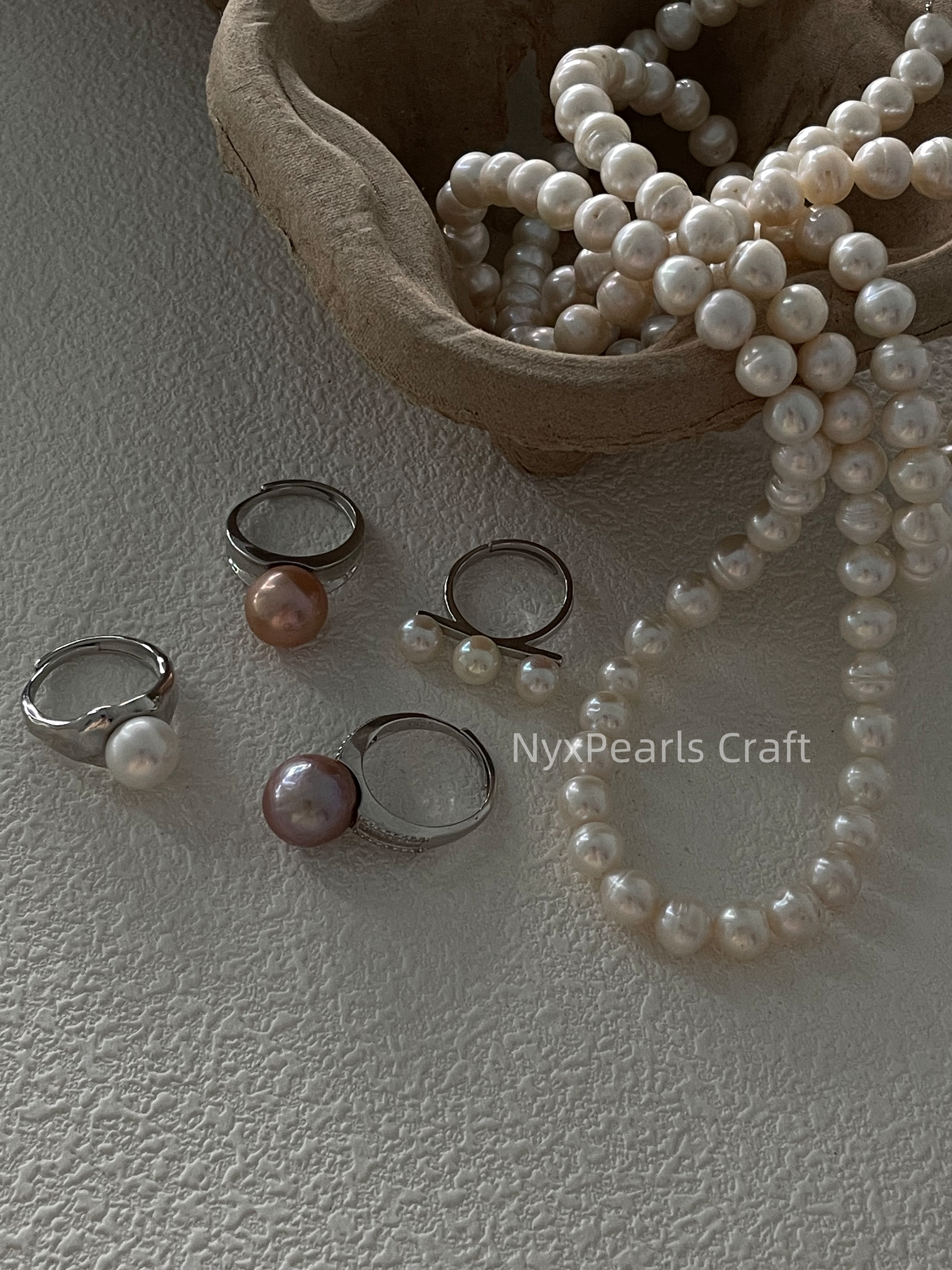 Twisted Pearl Necklace – 1m Sterling Silver Elegance - 图片 10