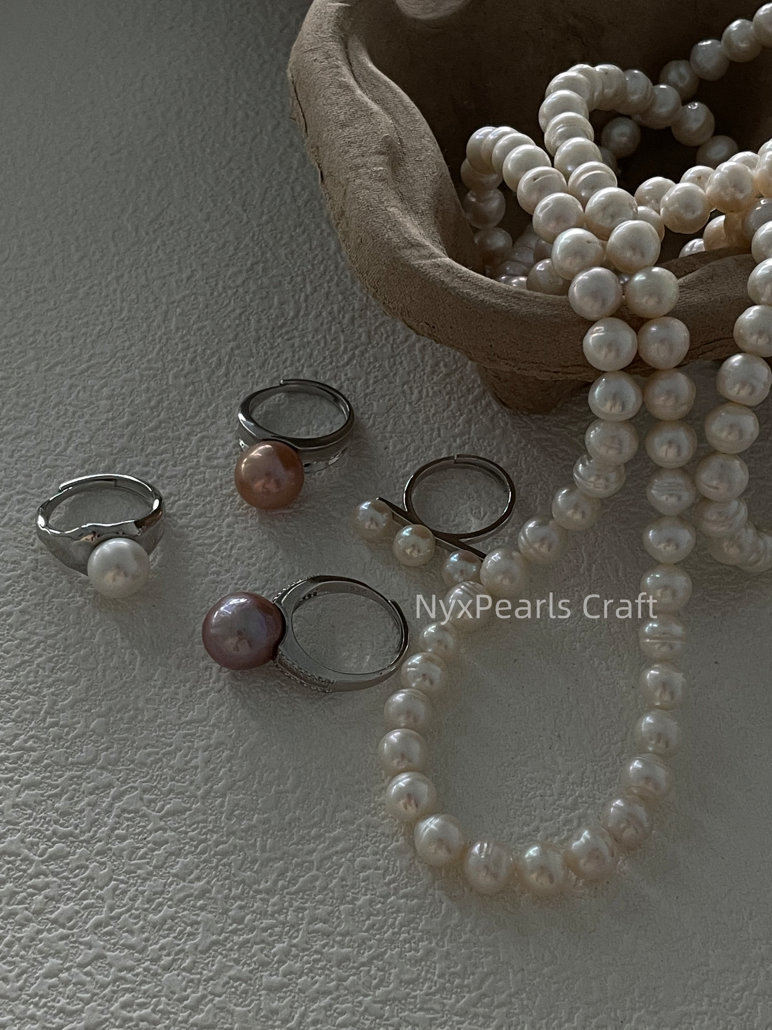 Twisted Pearl Necklace – 1m Sterling Silver Elegance - 图片 12