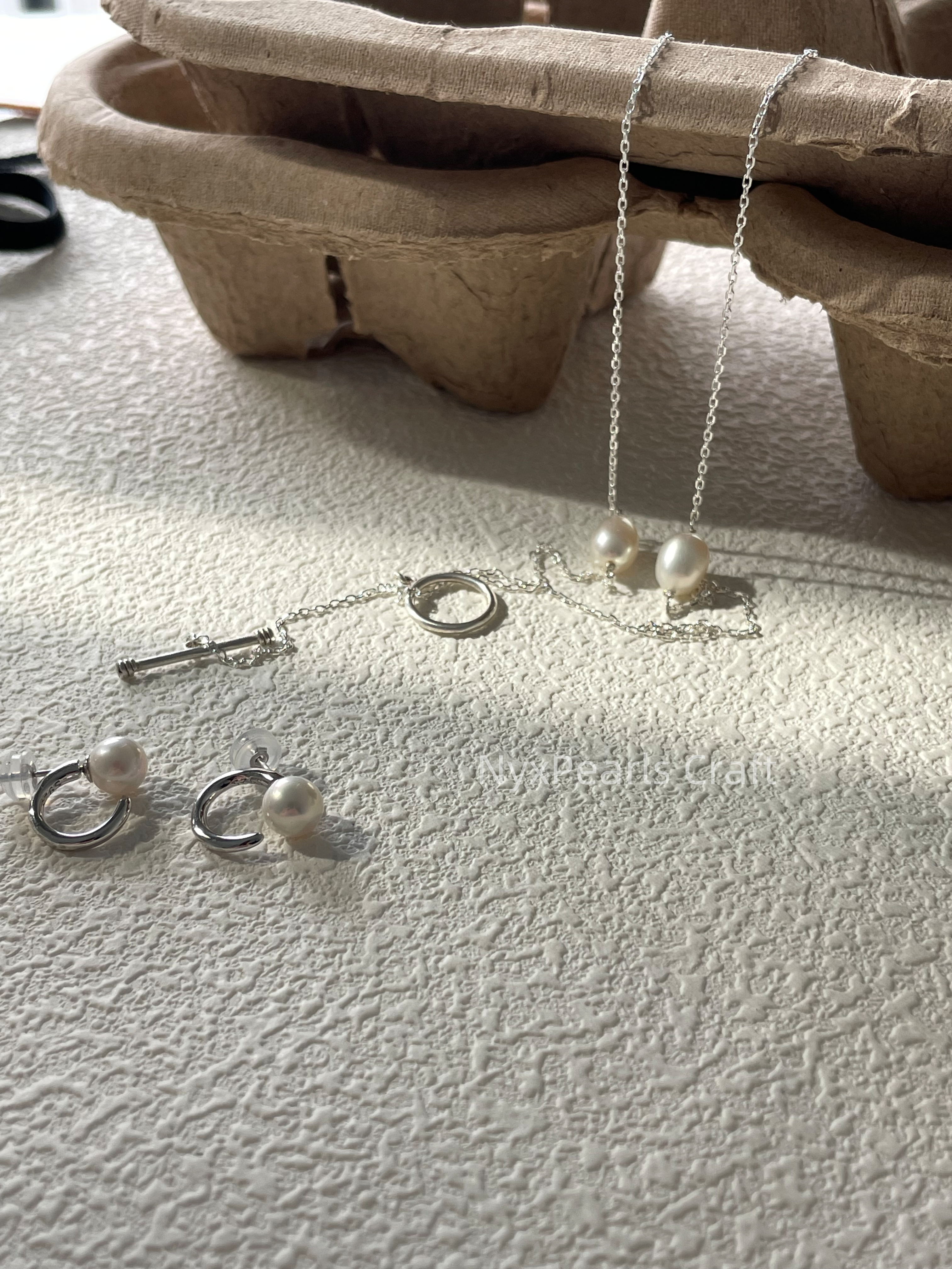 Minimalist Long Pearl Necklace – 70cm Sterling Silver Elegance - 图片 2