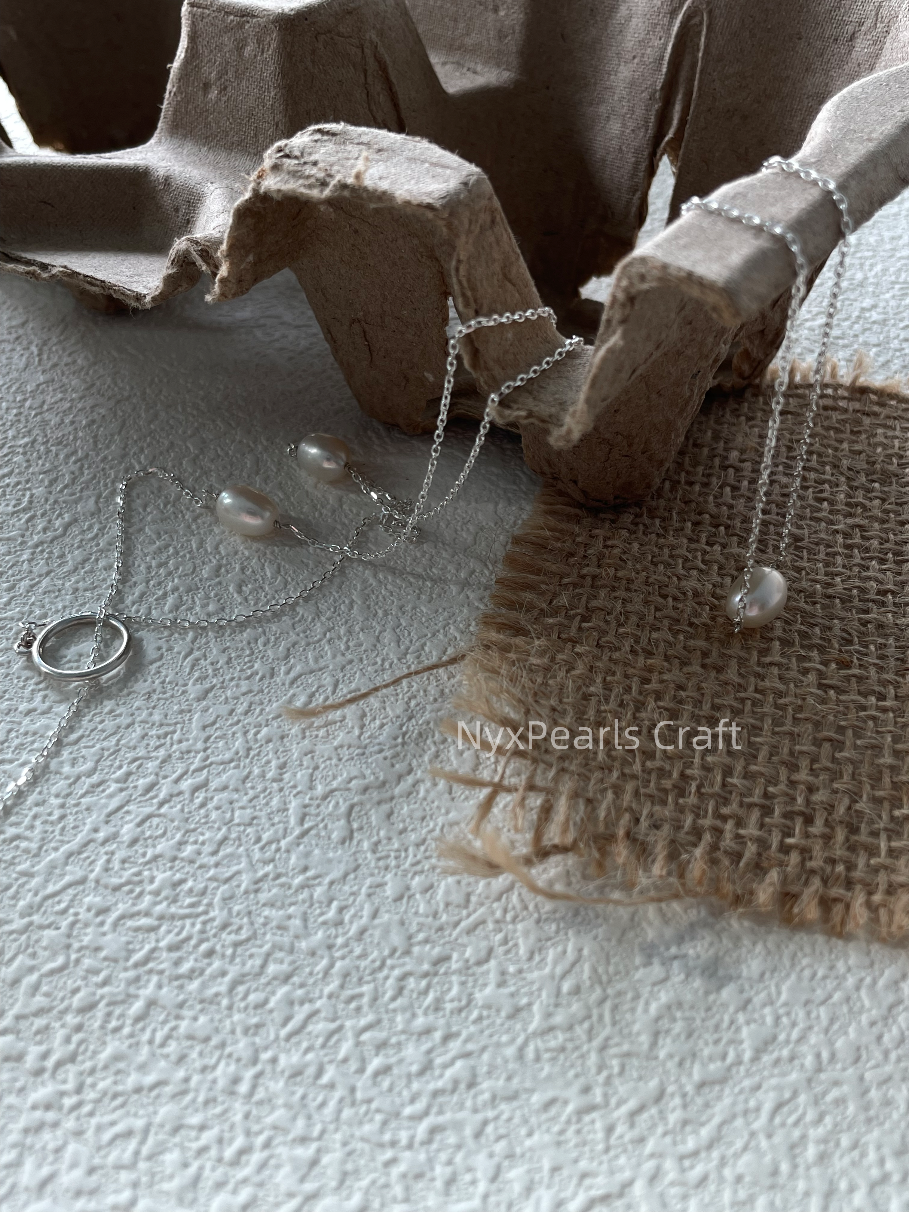 Minimalist Long Pearl Necklace – 70cm Sterling Silver Elegance - 图片 5