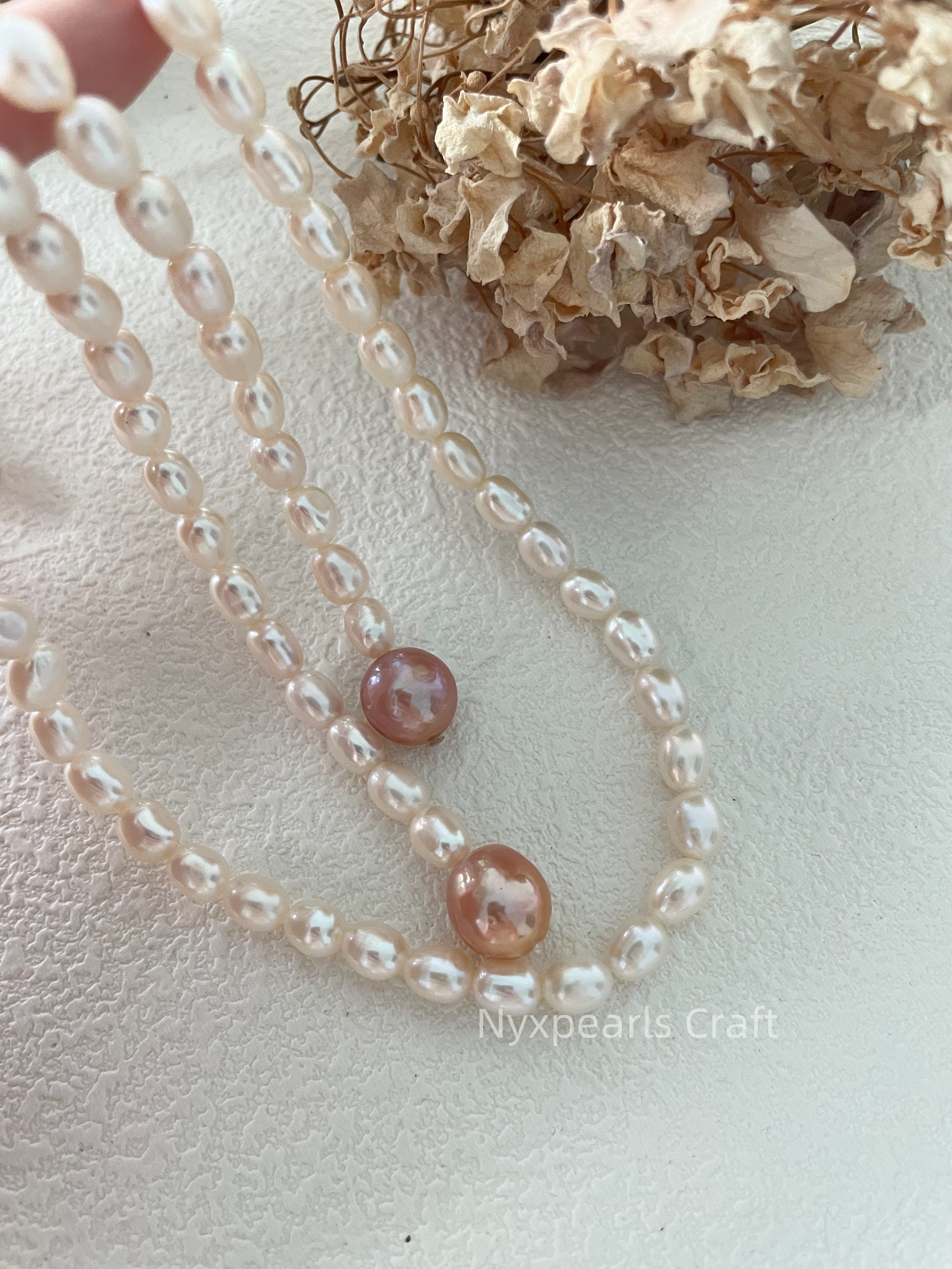 Candy Pearl Long Necklace