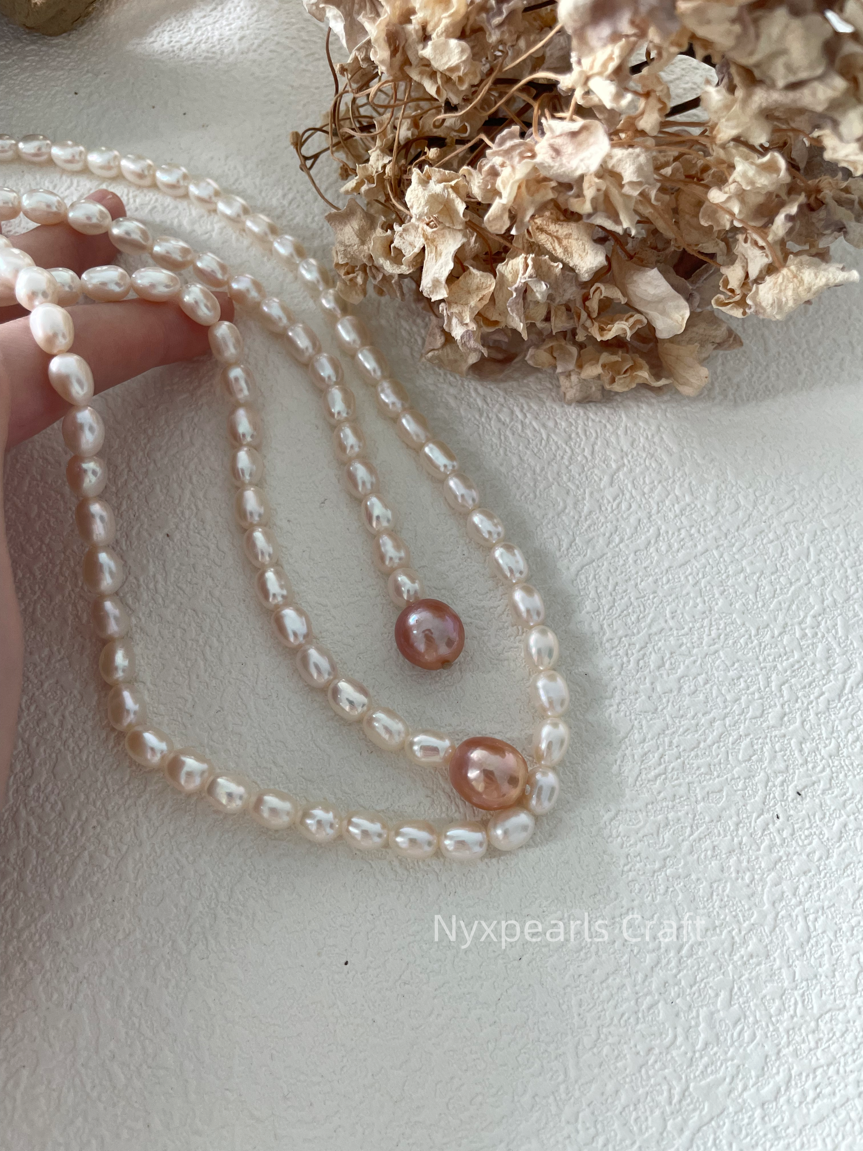 Candy Pearl Long Necklace - 图片 2