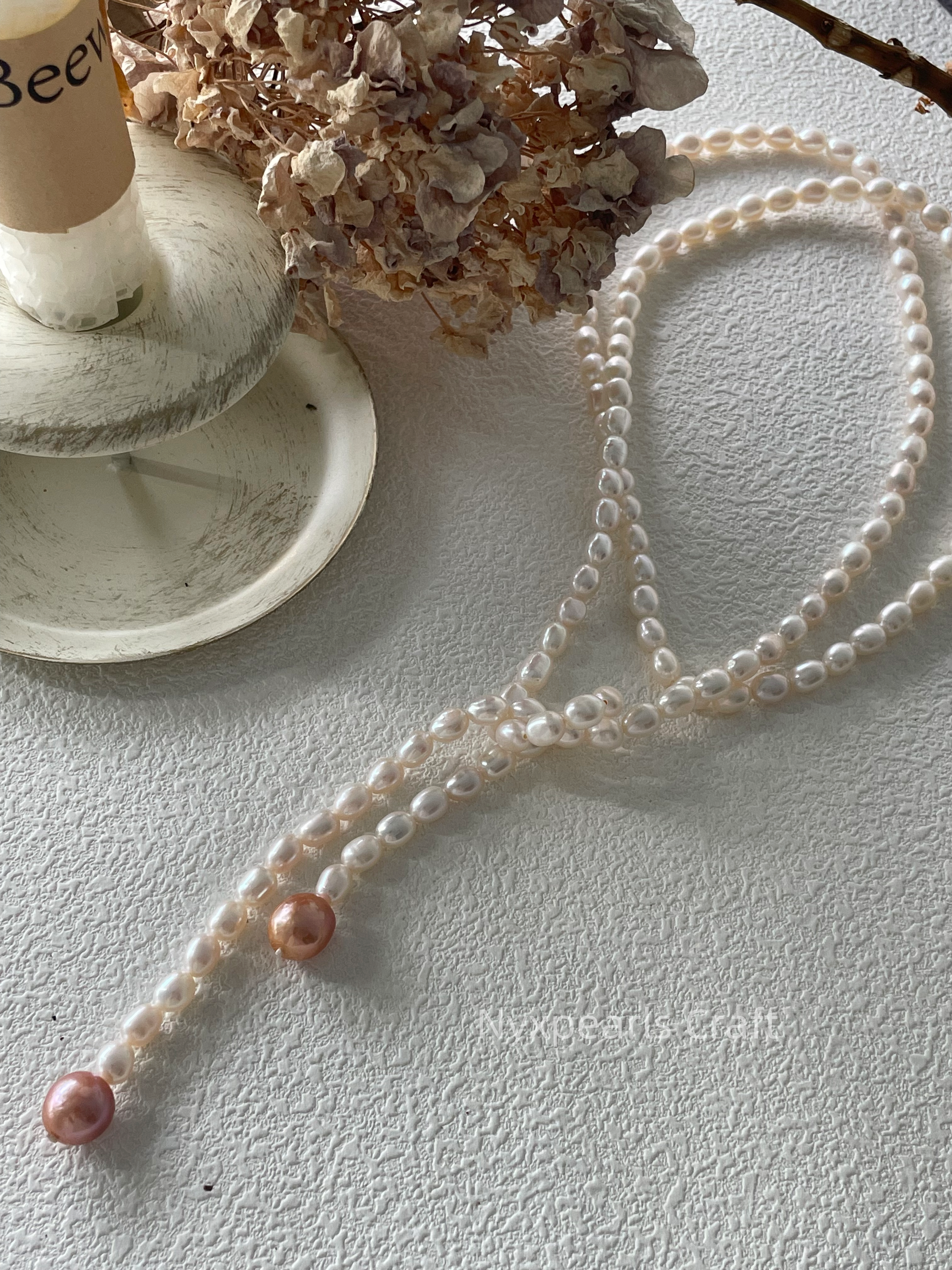 Candy Pearl Long Necklace - 图片 12