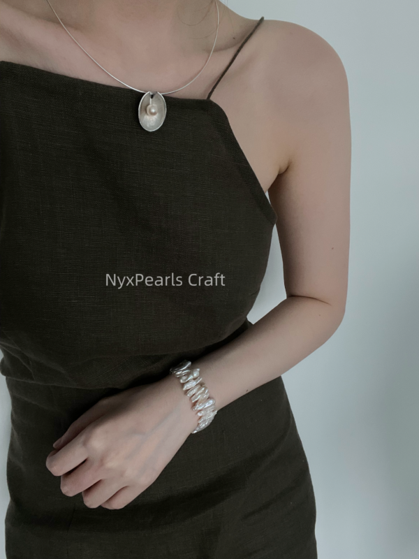 Shell Pearl Necklace - 图片 3