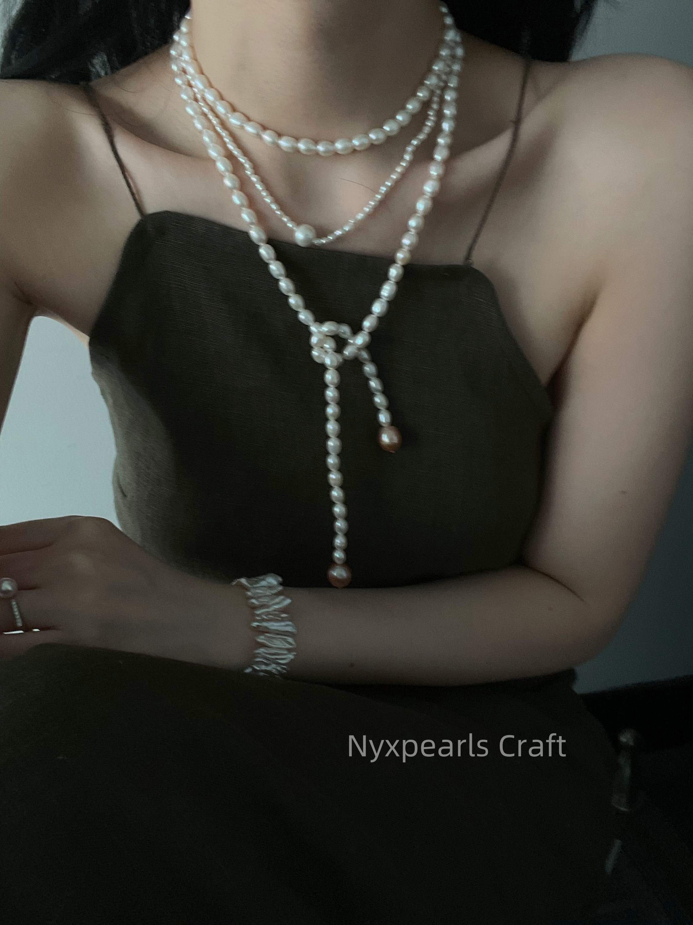 Candy Pearl Long Necklace - 图片 13