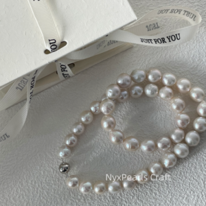 Edison Silver Bead Necklace