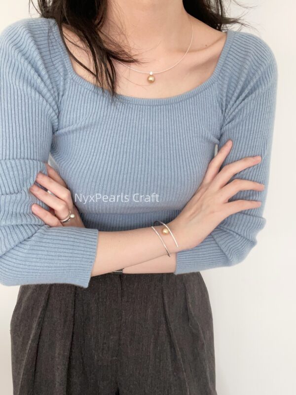 Princess Diana Gold Bead Choker - 图片 5