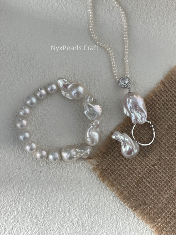 Large Baroque Pearl Long Necklace - 图片 4