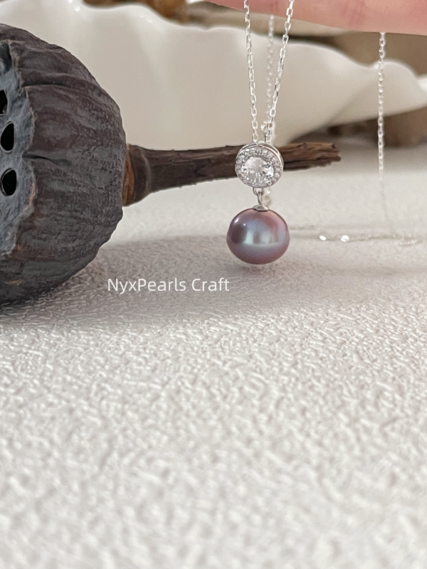 Enchanting Purple Diamond Necklace - 图片 3
