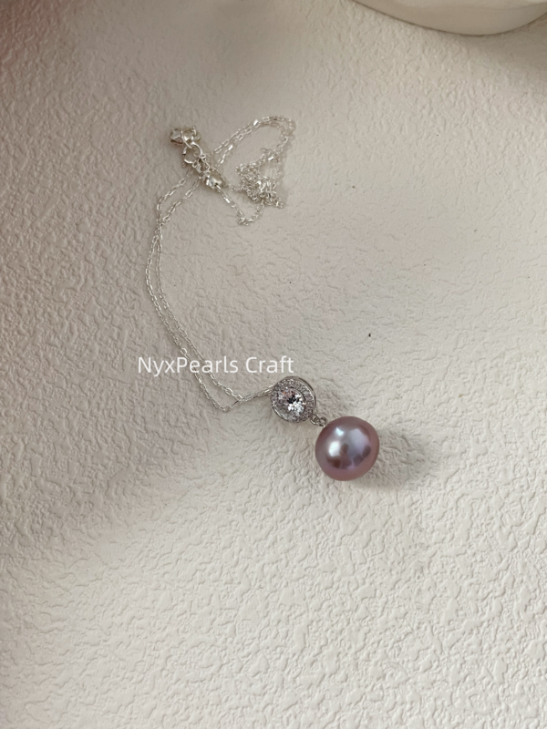 Enchanting Purple Diamond Necklace - 图片 4