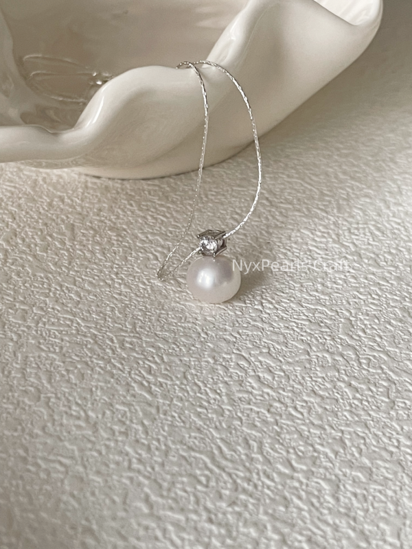 White Princess Diana Pearl Necklace - 图片 4