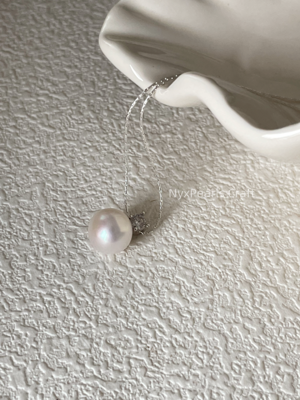 White Princess Diana Pearl Necklace - 图片 2
