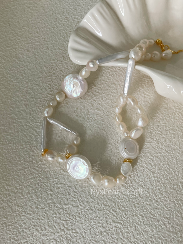 French-Style Choker Pearls Necklace - 图片 3