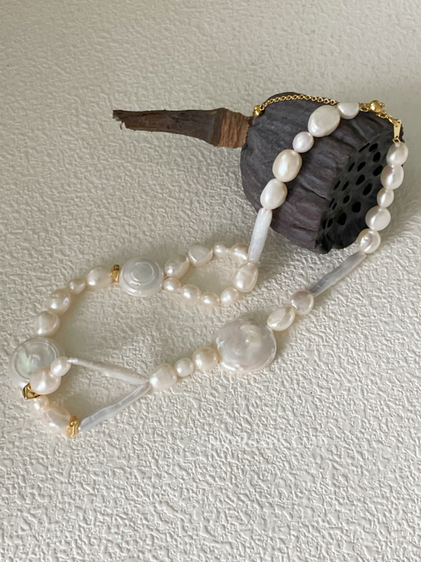 French-Style Choker Pearls Necklace - 图片 5