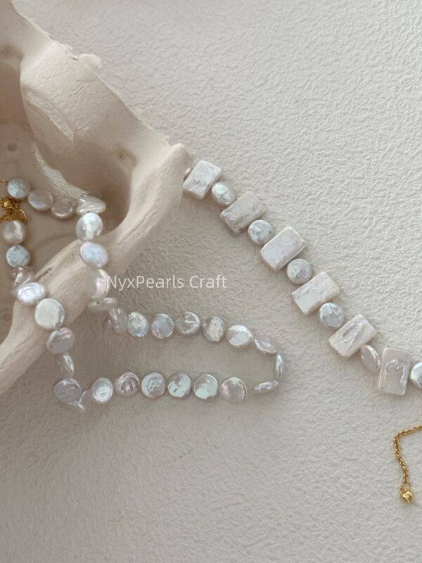 Small Round Baroque Pearl Necklace - 图片 3