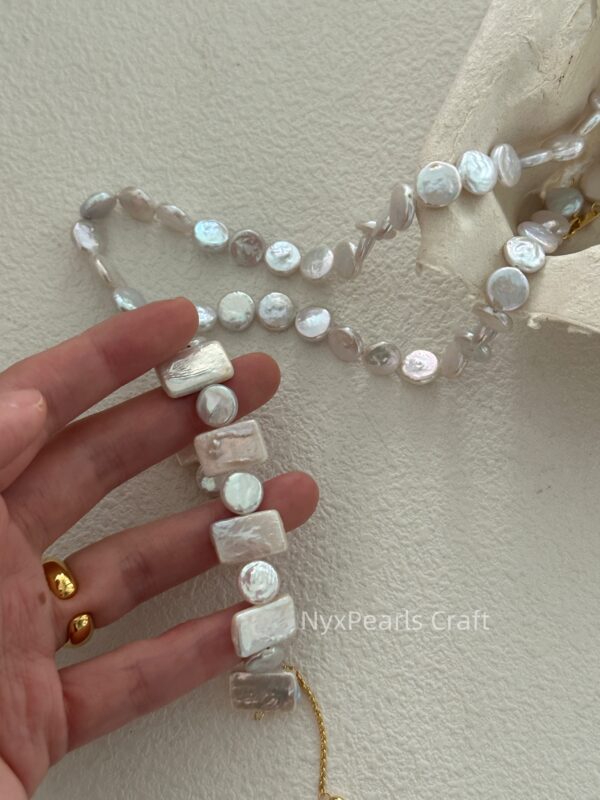 Baroque Pearl Bracelet – Geometric Design - 图片 10