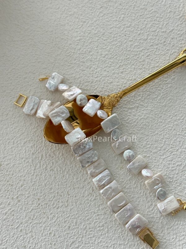 599 Baroque Natural Pearl Watch Bracelet - 图片 13