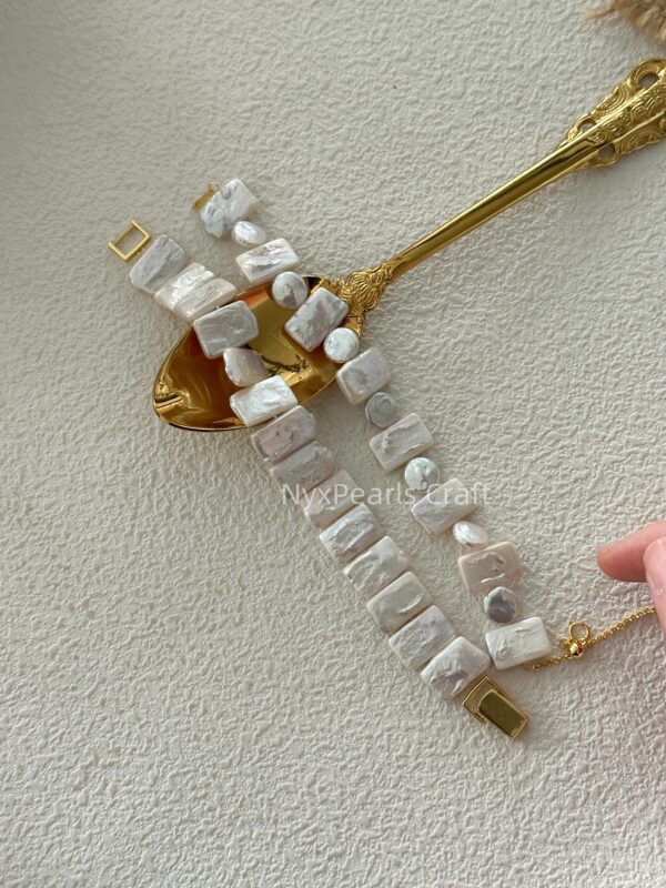 599 Baroque Natural Pearl Watch Bracelet - 图片 12