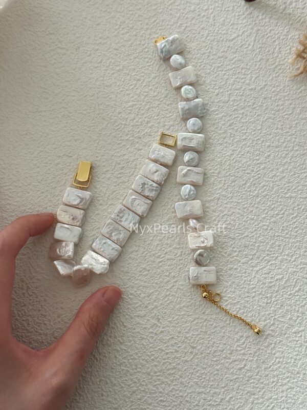 599 Baroque Natural Pearl Watch Bracelet - 图片 9