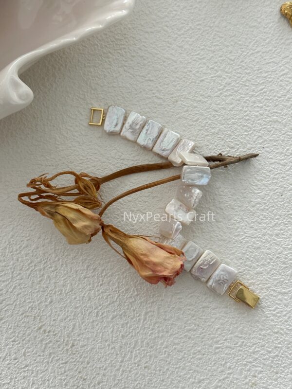 599 Baroque Natural Pearl Watch Bracelet - 图片 3