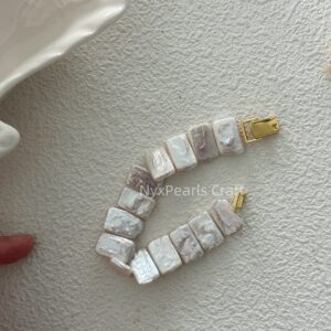 599 Baroque Natural Pearl Watch Bracelet