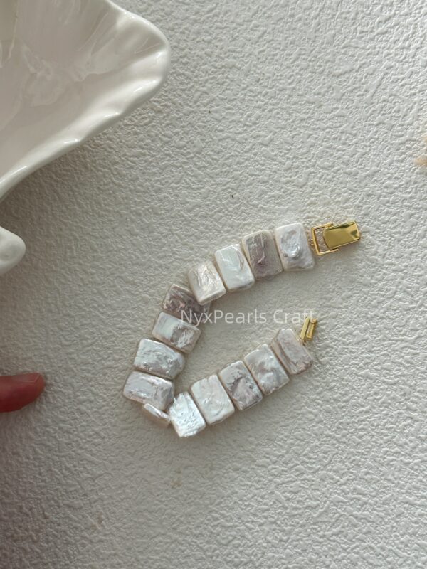 599 Baroque Natural Pearl Watch Bracelet