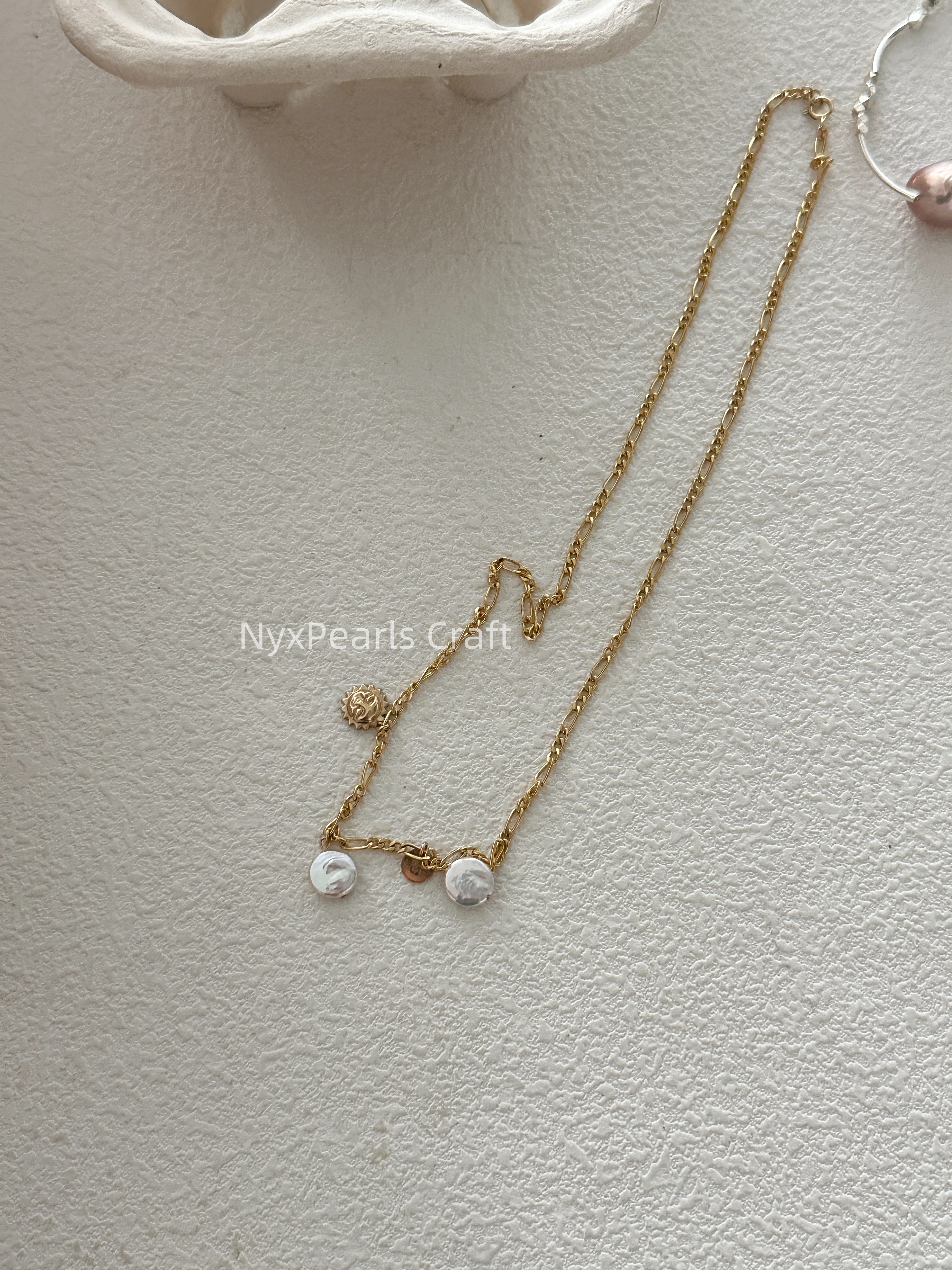 Round Baroque Pearl Pendant Necklace