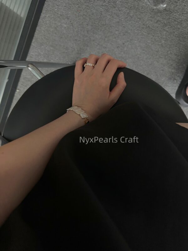 599 Baroque Natural Pearl Watch Bracelet - 图片 14