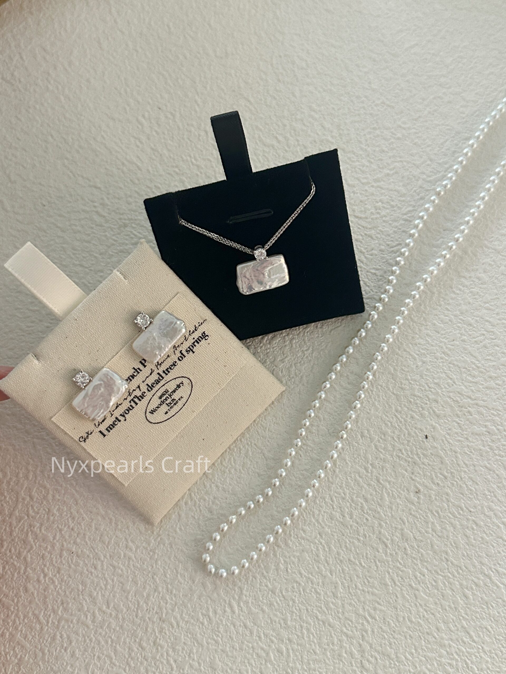 Small Square Diamond Necklace - 图片 4