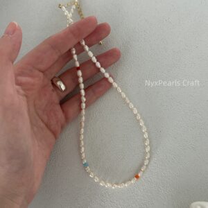 Colorful Single Pearl Necklace